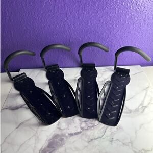 Bike Rack Wall Mount Vertical Hooks Set of 4 Storage Hanger Garage Shed Indoor